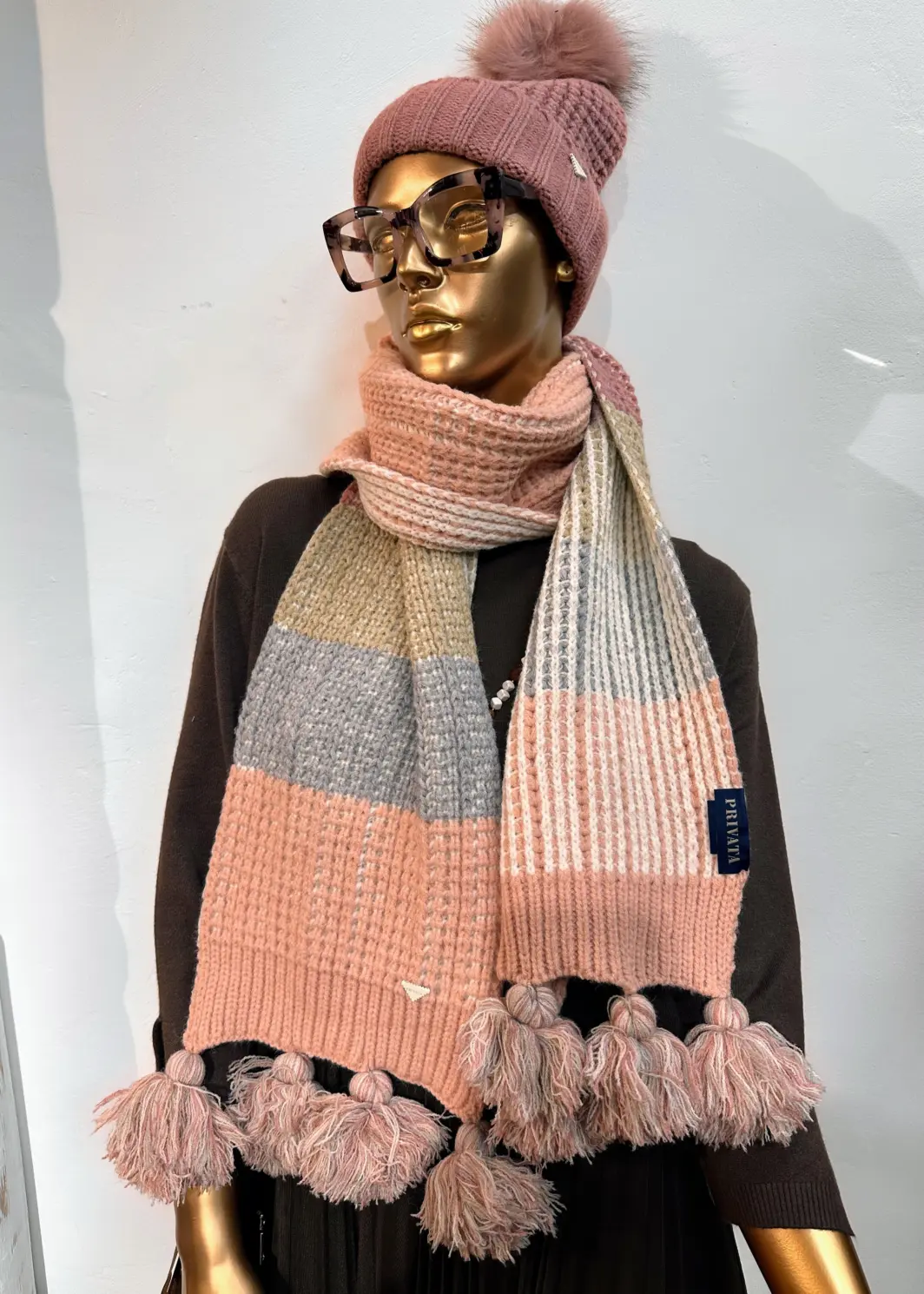 Conjunto de bufanda y gorro – Marca PRIVATA (Ref. P3699RS)