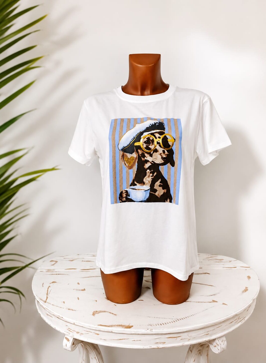 Camiseta de Mujer Estampado Perrito