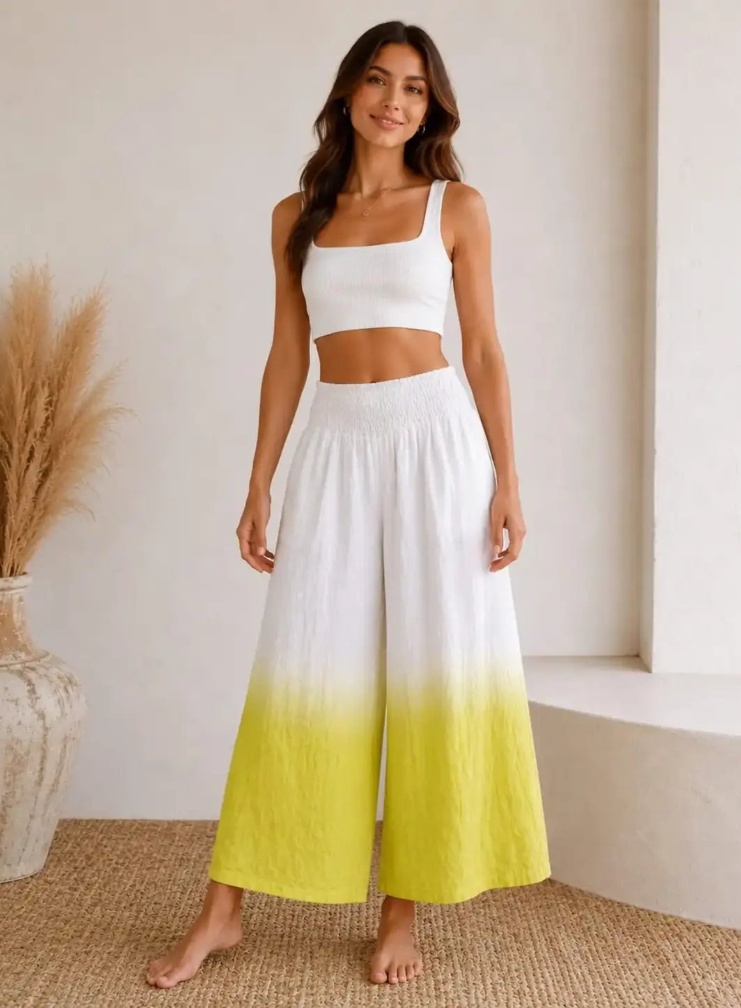Pantalón Jot Degradado de Lino