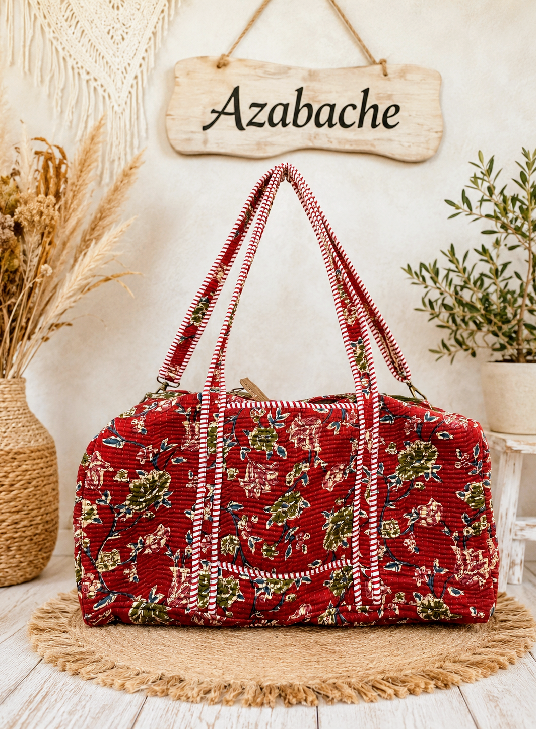 Bolso grande estampado Floral India 100% algodón