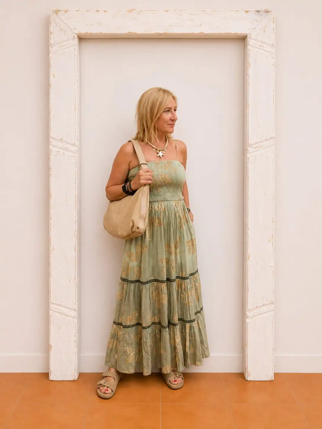 Vestido Largo de Algodón Tantrend