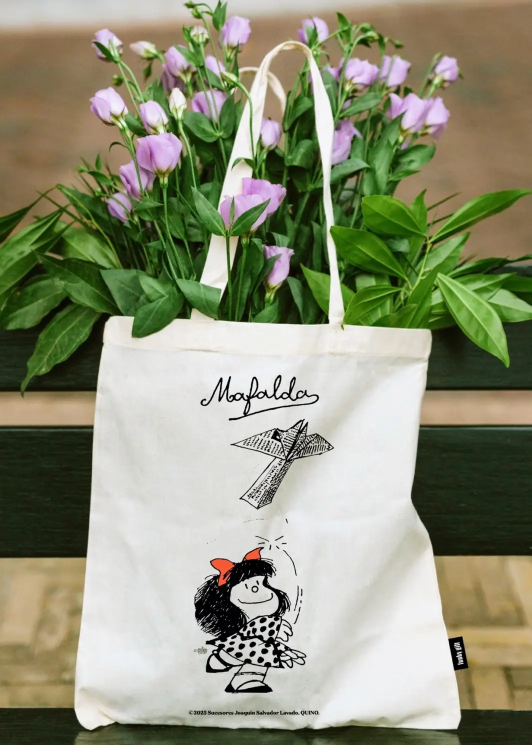 Bolsa de tela Mafalda Avión