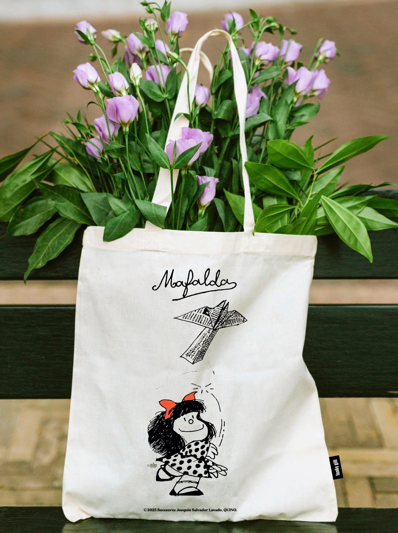 Bolsa de tela Mafalda Avión