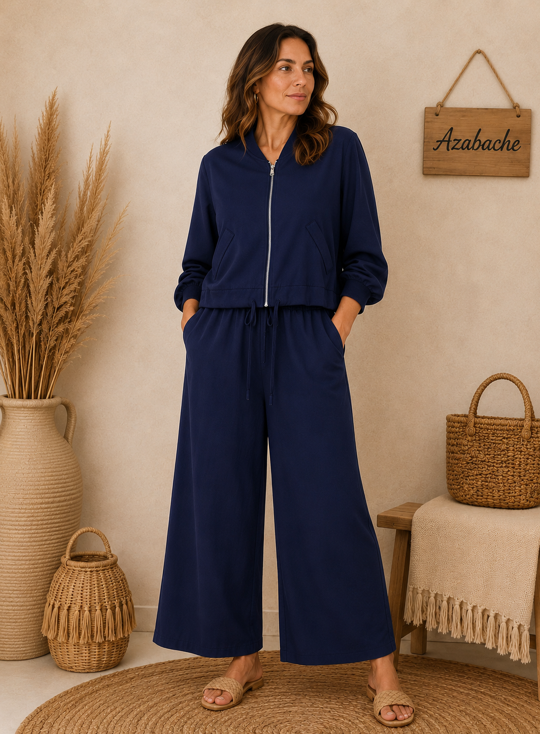Chaqueta Bomber Fluida cremallera