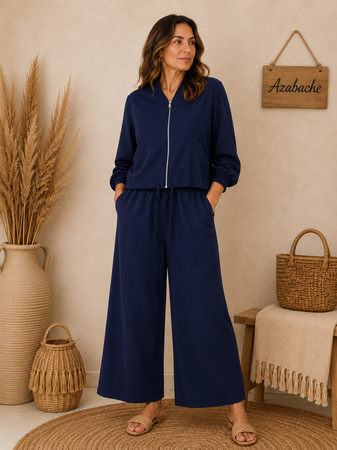 Chaqueta Bomber Fluida cremallera