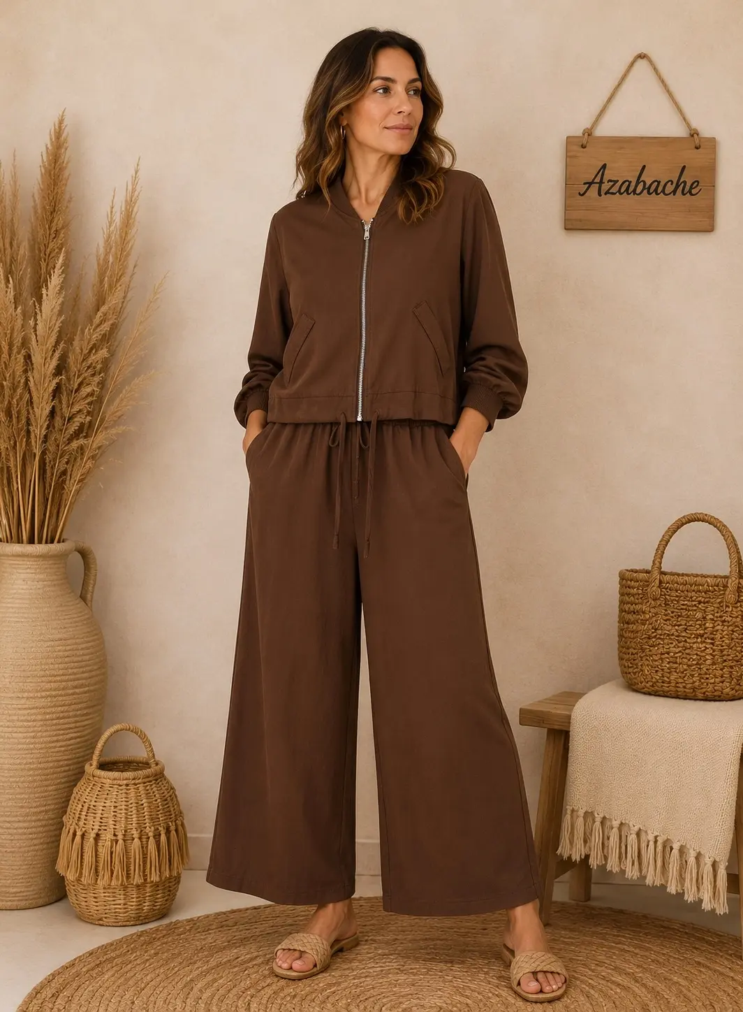 Chaqueta Bomber Fluida cremallera