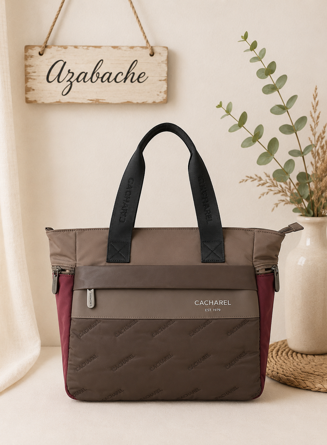 Bolso Cacharel de Nylon con Doble Asa