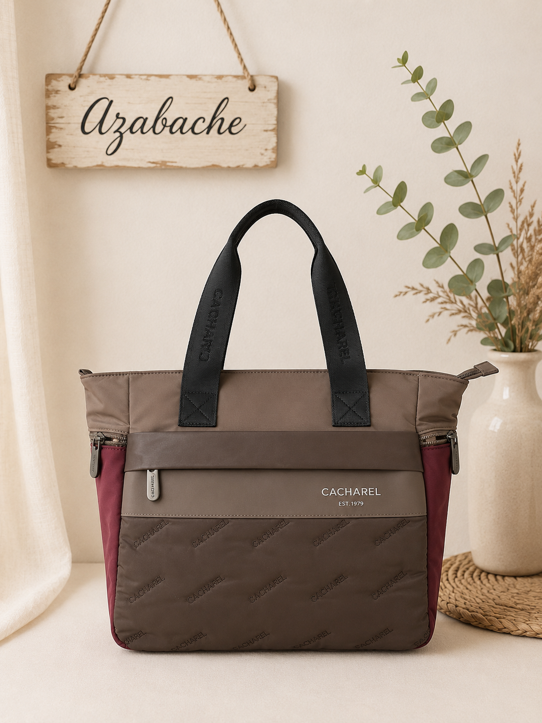 Bolso Cacharel de Nylon con Doble Asa
