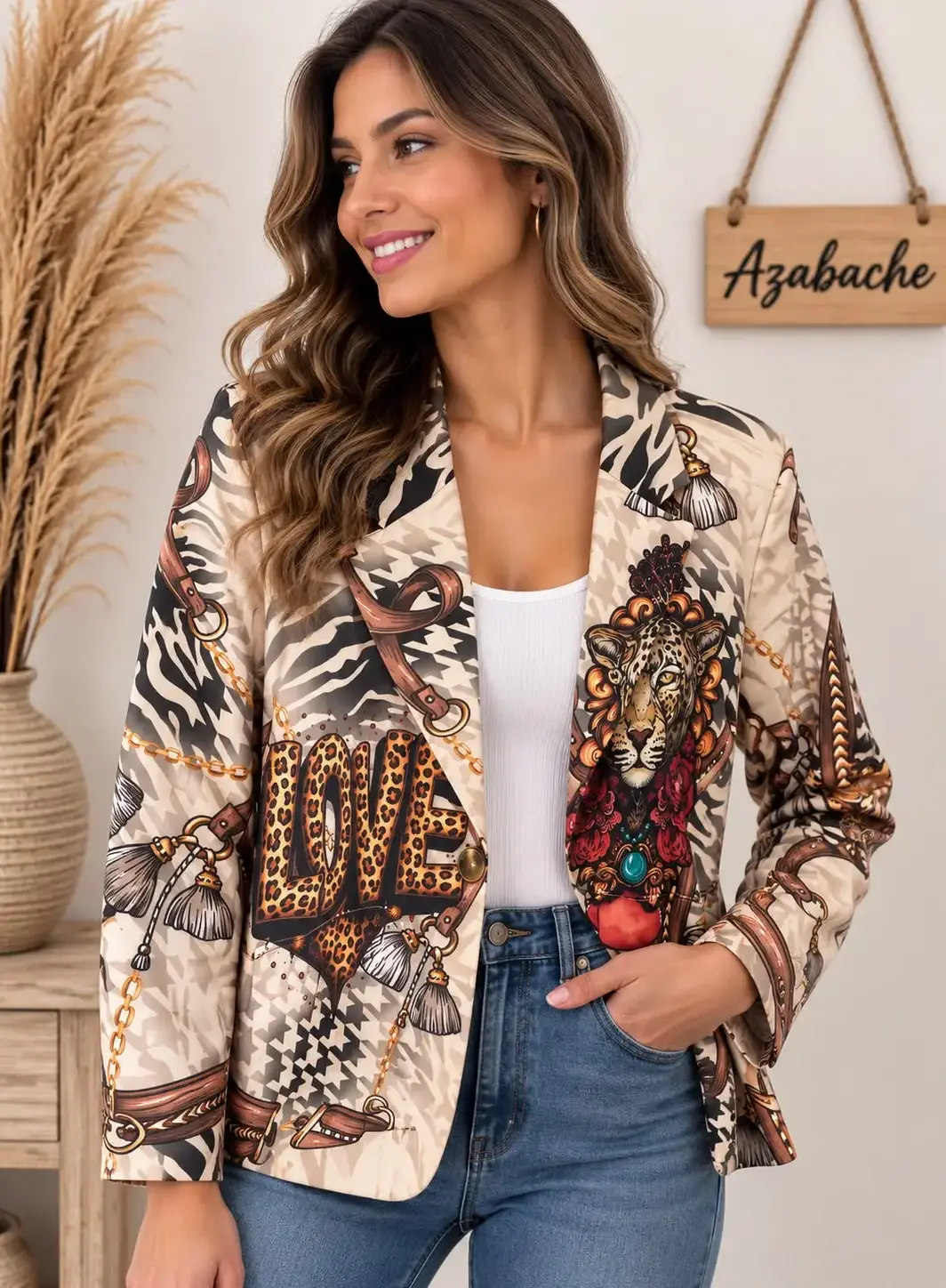 Chaqueta Mujer Estampada