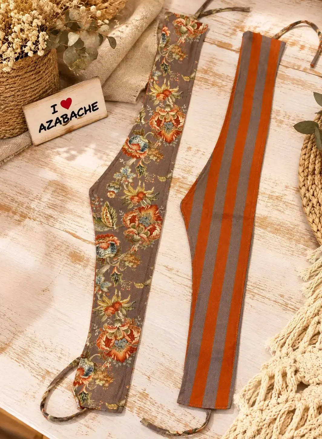 Cinturón Fajín con Estampados Originales Reversible
