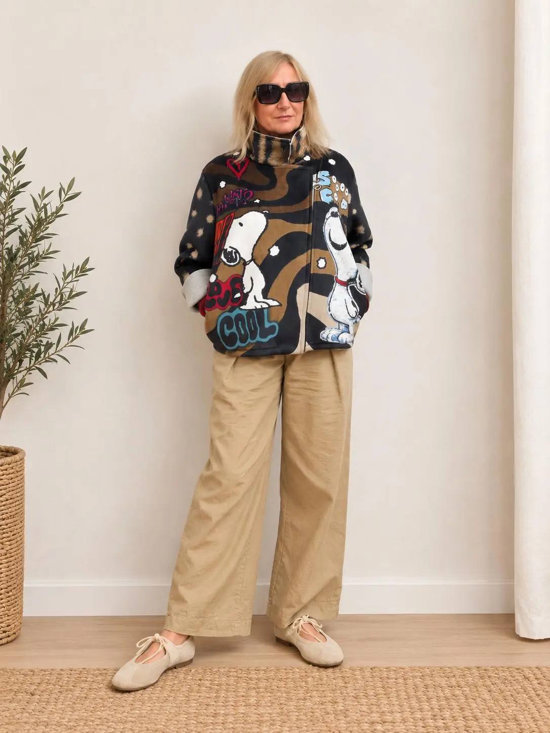 Cazadora Snoopy Estampada